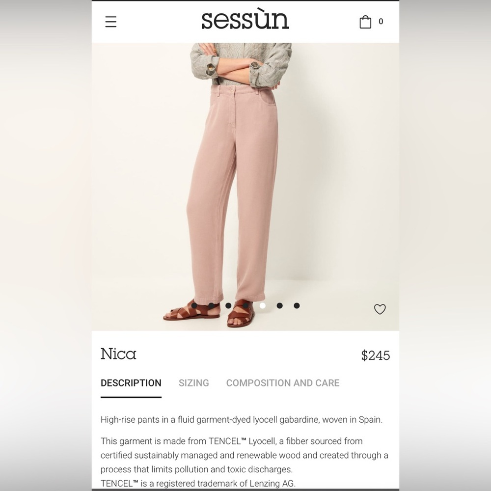 Sessùn Nica pants-size 36 (US size 4)